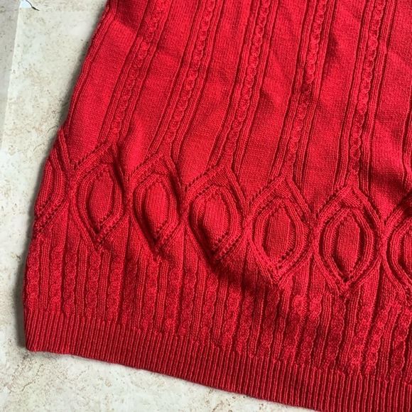 Penmans | Red Knit Cotton Tank Top - Picture 2 of 3